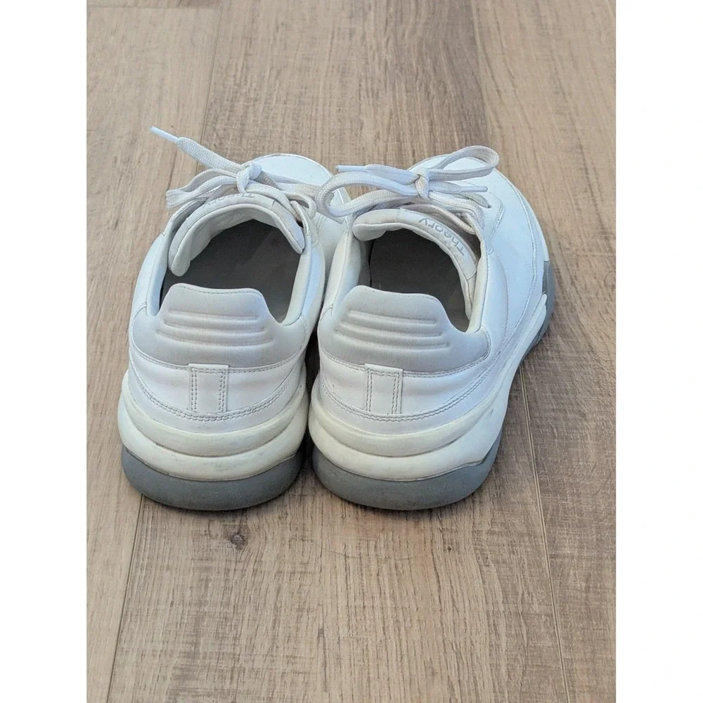 Theory Project White Leather Sneakers Shoes Womens US 9 EU 40 Portugal